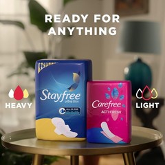 Maxi Pads for Heavy Flow – 132ct Pack with Tri-Block Odor Control & Flexibility