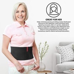 ORTONYX 6.25″ Abdominal Binder for Men and Women/Postpartum Post-operative Po…
