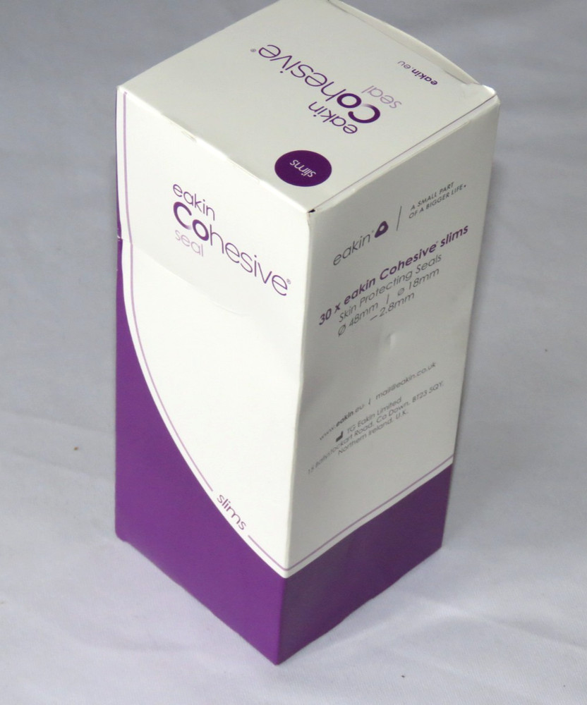 Eakin Cohesive Seal Slims 839005 30-Pack Ostomy Skin Protective Seals 48mm/18mm