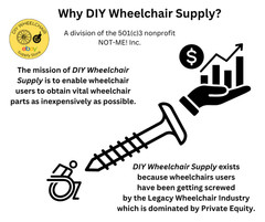 (4) Black Cone Spacers and (2) Replacement Axles for Wheelchair Caster Wheels.