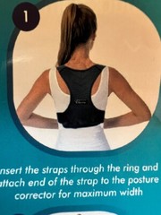 Adjustable for Improved Posture Corrector Upper Back Support Brace Size Small