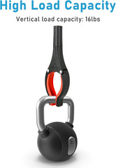 Grabber Reacher Tool, Orange, 32″, Foldable | 360° Rotating Head, Wide Jaw, Ligh