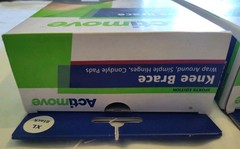 X2 Actimove Knee Brace Wrap Around, Simple Hinges, Condyle Pads XL Black NIB Lot