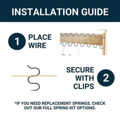 House2Home 40 Pack Upholstery Stay Wire Clips for Sofa, 40 Count, Silver
