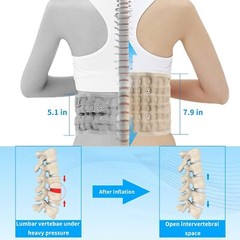 Decompression Back Brace Lumbar Belt Spinal Support & Extender Belt Air Traction