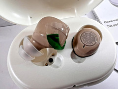 Goodmi GM-902 Rechargeable Hearing Aids Pair W/ Charging Case Beige OTC Adult