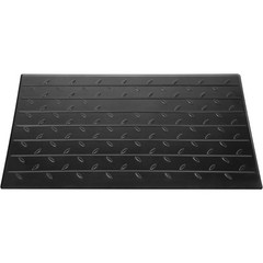 Solid Rubber Threshold Ramp 2.6 Inch Rise 2200LBS with 3 Cord Channels
