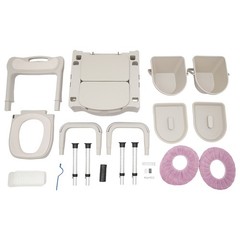 Heavy-Duty Adjustable Commode Chair 250 kg Capacity for Adults & Seniors