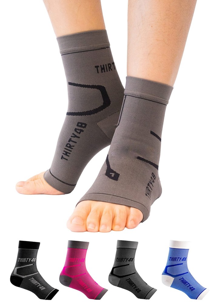 Thirty48 Plantar Fasciitis Compression Socks(1 or 2 Pairs), 20-30 mmHg Foot C…