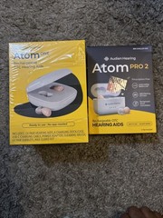 Audien Atom One OTC Hearing Aids Wireless – Rechargeable – Beige