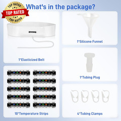 Urine Test Complete Kit – 2 to 4 Oz Concealed Sample Bag with Adjustable Belt, T