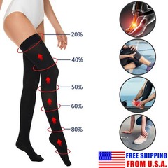 Thigh High Compression Socks – Hot Promoting Better Circulation Stockings Relief