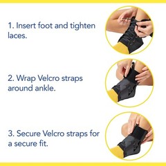 Lace Up Ankle Brace with Figure 8 Strapping – Compression Support & Leg Splint