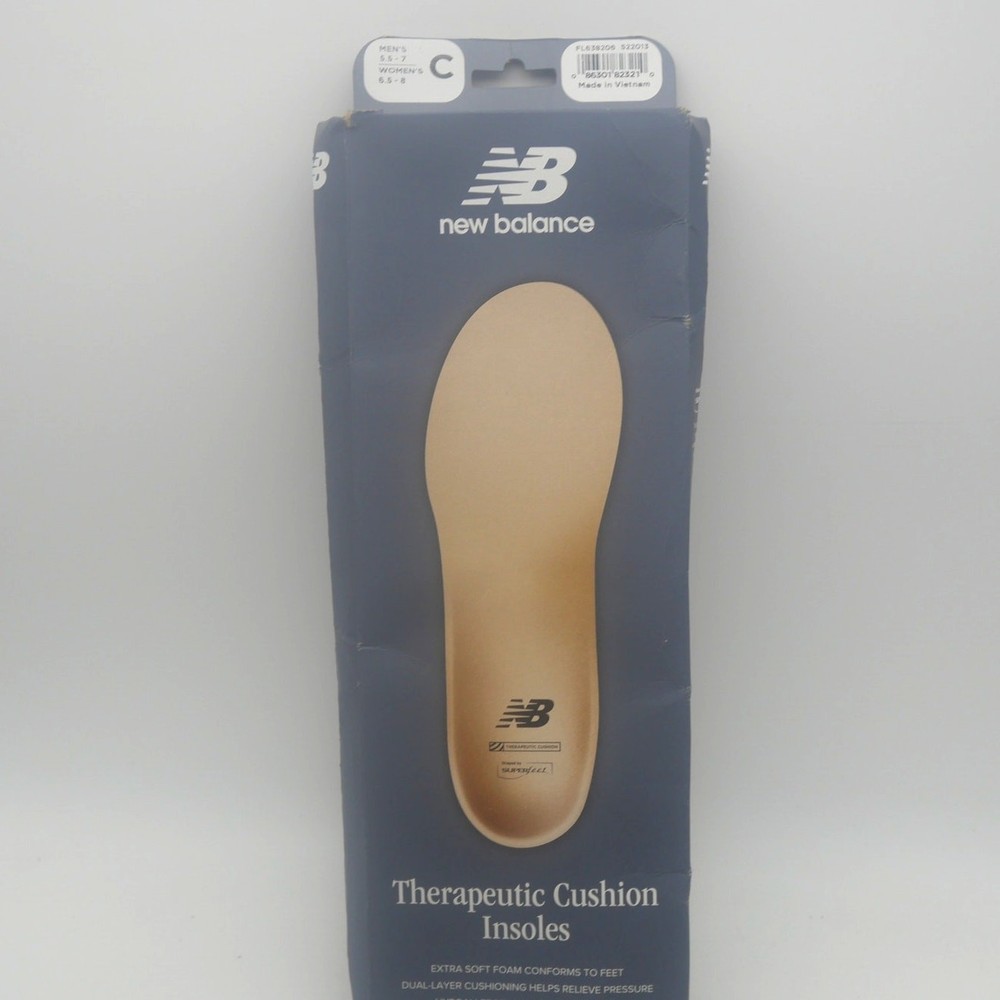 Superfeet New Balance Casual Therapeutic Insoles Sz C Men’s 5.5-7 Women’s 6.5-8