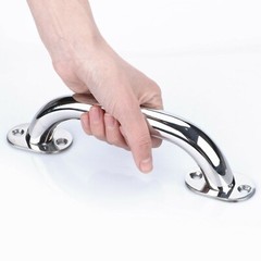2X Marine Stainless steel 9 inch Grab Handle Removable Deck Base Boat Handrail