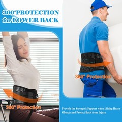 Back Brace for Lower Back Pain Men Women with 9X Strong Support, Idea for Lon…