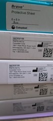 BRAND NEW BOXES OF Coloplast Brava Protective Sheets 6×6 Inches 5-Pack #032155