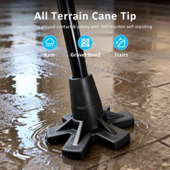 REHAND Adjustable Walking Cane for Seniors Adults – Ergonomic Anti-Slip Grip