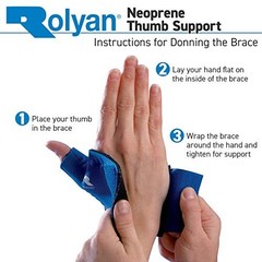 Thumb Support Brace Wrap Right Small Compression Sleeve Wrist Pain Relief for