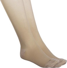 TRUFORM Maternity Pantyhose with „Tummy“ Panel 20-30mmHg (Beige) Medium