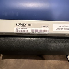 Lumex 574G Three 3 Position Recliner Geri Chair Royal Blue # 574G427 SOLD AS USE