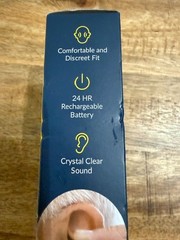 Audien Atom One Rechargeable OTC Hearing Aids Wireless Small Hearing Device Buds