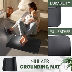 Grounding Mat,35.4×23.6 inches,Reconnect to 23.6×35.4 Inch (Pack of 1), Black