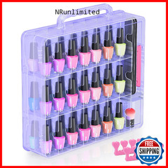 Beloving Nail Polish Organizer Case For 48 Bottles Nail Polish Holder