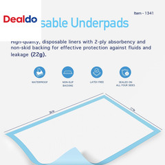 Disposable Underpad, 17″ X 24″, 22G, 100 Count, Medical-Grade Incontinence Bed P