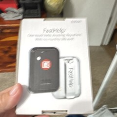 FastHelp One-Touch Help Mobile GPS Alert Device, Black/White