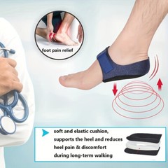 1 Pair Plantar Fasciitis Heel Cups Protectors Arch Wrap Support Foot Pain Relief
