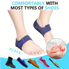 1 Pair Plantar Fasciitis Heel Protectors Pads Arch Wrap Support Foot Pain Relief