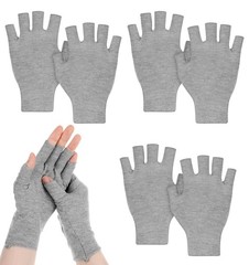 FRCTLNKG 3 Pairs Bamboo Compression Gloves, Bamboo Arthritis Gloves with Ligh…