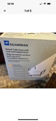 Midline Guardian Raised Toilet Seat W/Lock & Padded Arms 400 Ib Capacity NIB