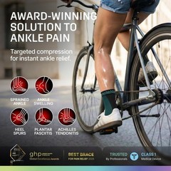 Ambidextrous Ankle Support Compression Socks for Active Lifestyles – 2 Pack