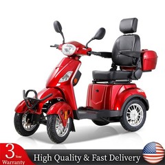 800W All Terrain Heavy Duty Senior Mobility Scooters 500lbs 31 miles 60V/20Ah