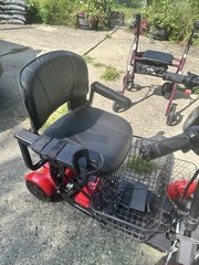 Rubicon Fx3 mobility scooters for adults folding Ruby Red Holds Up To 300lbs