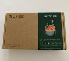 Jiuyee Rechargeable Bluetooth Hearing Aid NIB Pearl White Medical Technology