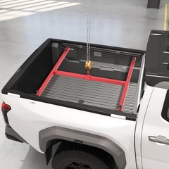 800LB Capacity Adjustable Truck Bed Lift Universal Red Powder Coated Steel 36″