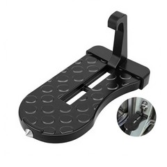 Car Door Step, Aluminum with 400lb Capacity, Anti-Slip Surface, Foldable for