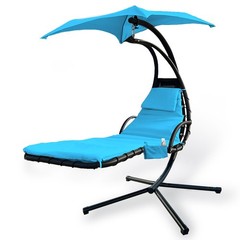 Outdoor Hanging Lounge 90 inches (L) x 29 (W) x 1 inch (H), Sky Blue
