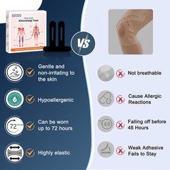 Breathable Kinesiology Tape – 20 Pcs for Enhanced Mobility and Injury Protection
