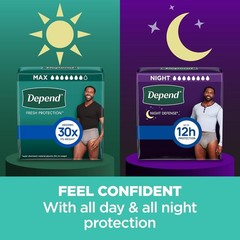Adult Diapers Men Large Grey 28Count Disposable Incontinence Underwear