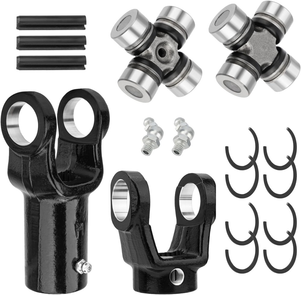 JAVIK Front Prop Shaft Yoke & U-Joint (2 Side) for Polaris RZR 570 800 900 1000