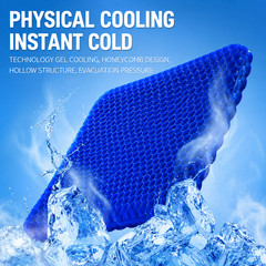 Honeycomb Gel Seat Cushion Breathable Chair Pad for Office Car Home Wheelchair B