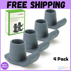 4 Pack Walker Skis Glides Universal Sliders for Folding Walkers Ideal Mobility