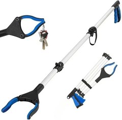 44 Inch Extra Long Grabber Reacher Tool，Foldable Pick up Stick with Strong