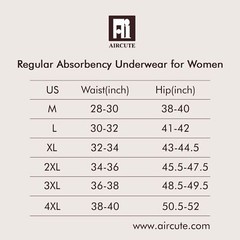 Washable Super Absorbent Urinary Incontinence Underwear for Women Girls Bikin…