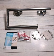 Grab Bar with Toilet Paper Holder Handrail Bar Combo for Bathroom Wall Safety…