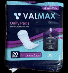 Valmax Daily Pad Regular Size Moderate Absorbency 20 per pack